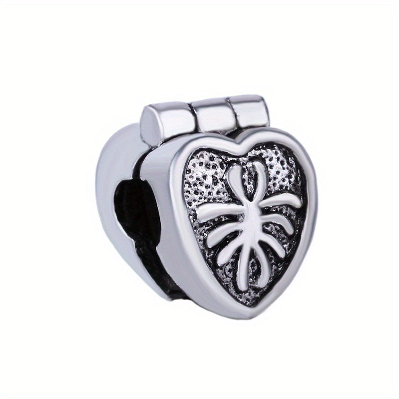 Four Leaf Clover Heart Sunflower Bead Clip Lock Charm for Bracelet