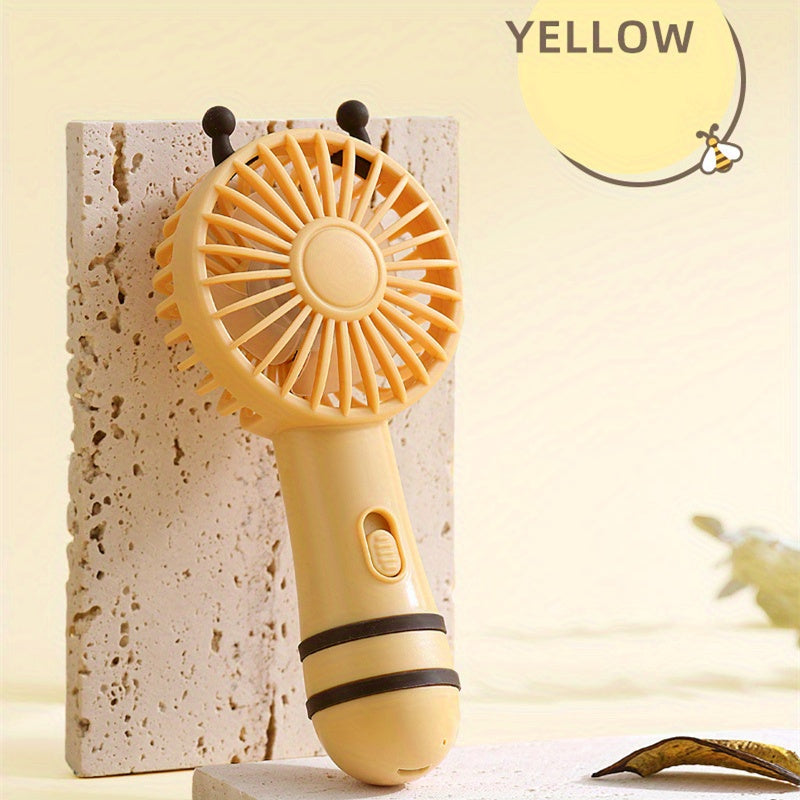 Bee Shape Handheld Fan Portable USB Rechargeable Mini Fan