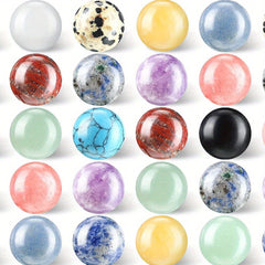 Gem Chakra 16mm Sphere Crystal Worry Stone Large Gem Sphere