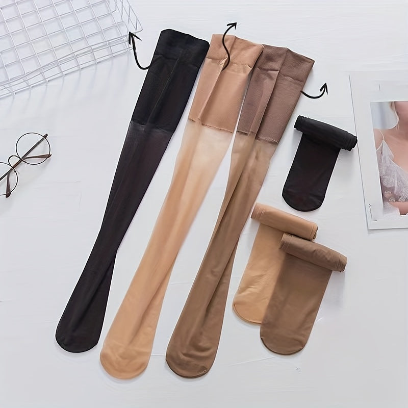 Mesh Stitching Thigh High Socks Women's Stockings