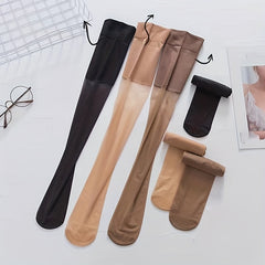 Mesh Stitching Thigh High Socks Women's Stockings