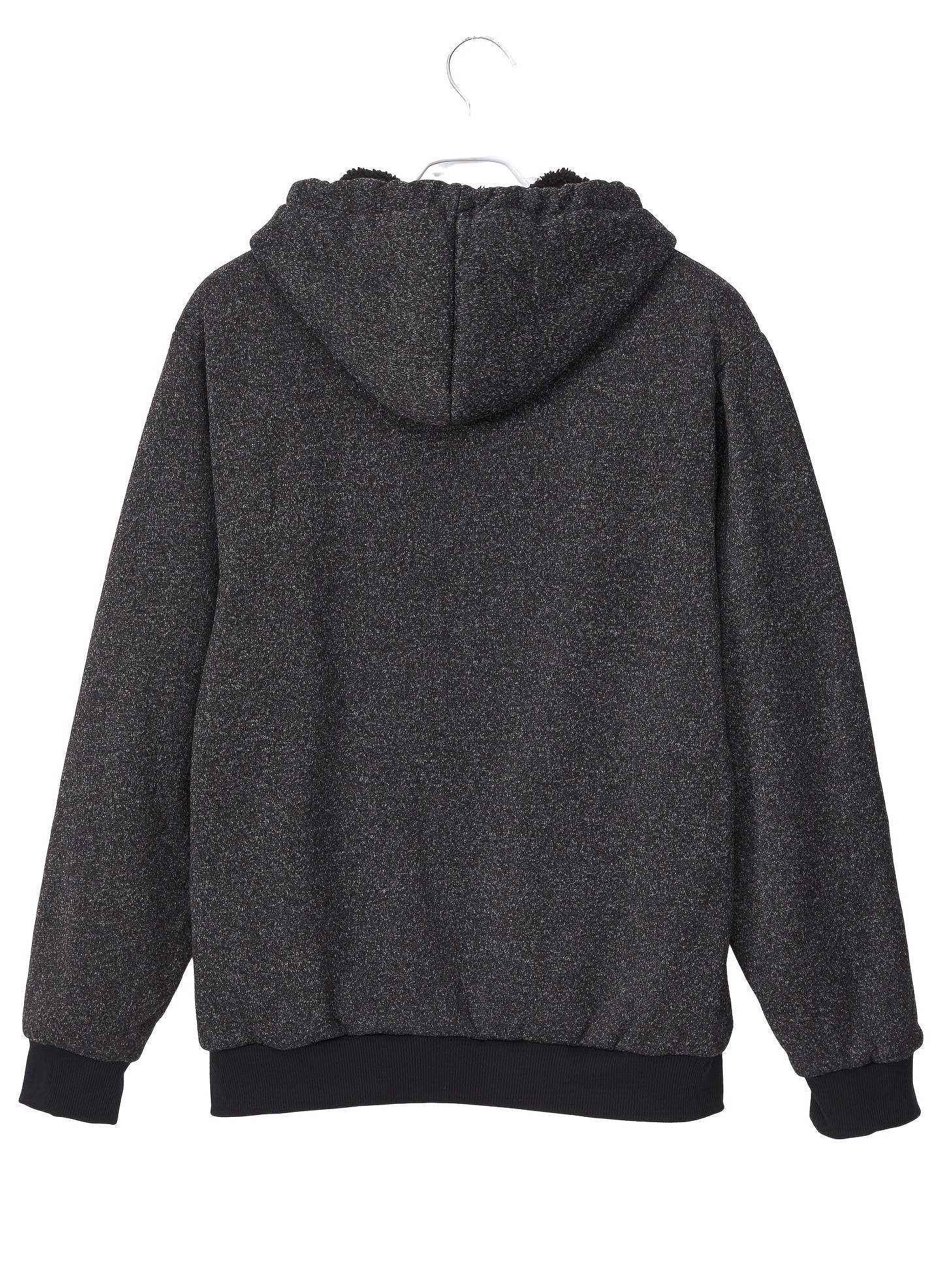 Men's Winter Zip Up Hoodie Fleece Sweatshirt Warm Coats