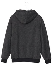 Men's Winter Zip Up Hoodie Fleece Sweatshirt Warm Coats