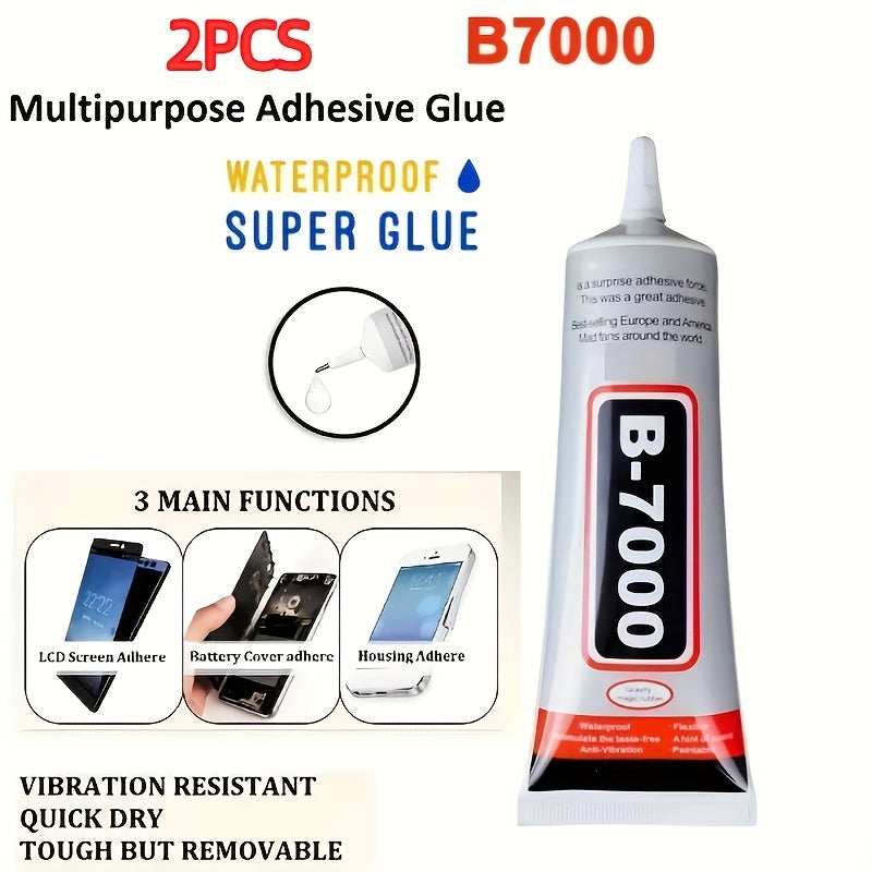 2pcs B-7000 Strength Glue for Phone Screen Jewelry Watch Rep