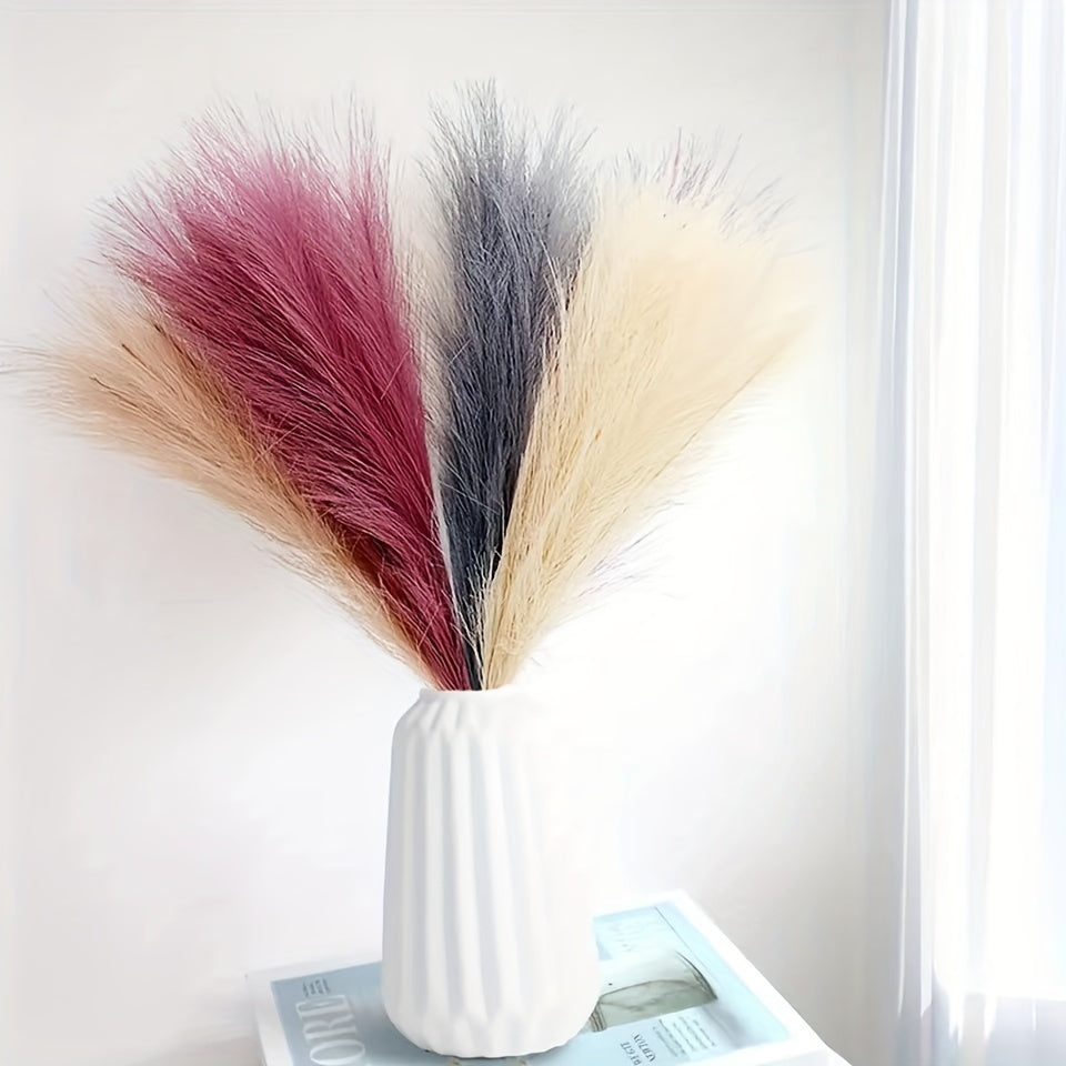 10pcs Polyester Artificial Reed for Home Decor