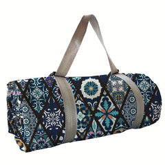 Retro Printed Picnic Mat 210D Oxford Cloth Waterproof Foldable Durable Odor Mat