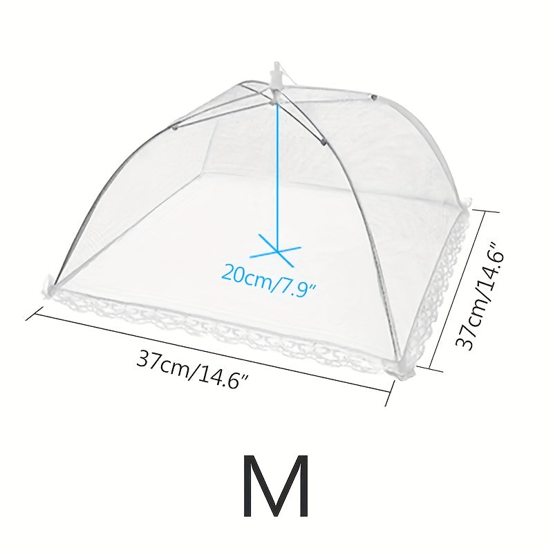Foldable Mesh Food Cover Anti-mosquito Table Cover Household Meal Cover