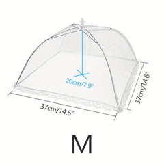 Foldable Mesh Food Cover Anti-mosquito Table Cover Household Meal Cover