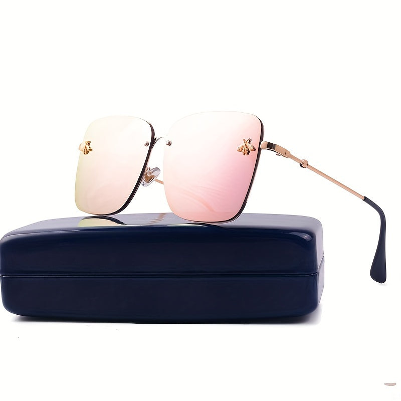 Vintage Rimless Metal Glasses For Men