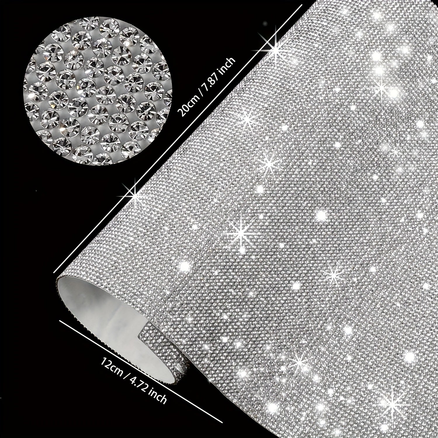 Crystal Drill Sticker DIY Self Adhesive Decoration