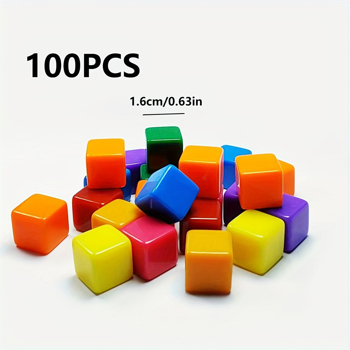 Acrylic Blank Dice Game Dice 6 Sided Right Angle Dice Game Accessories