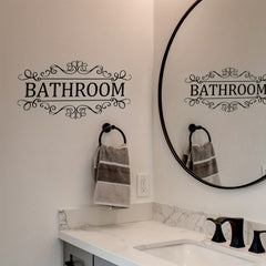 Inspirational Slogan PVC Wall Sticker Bathroom Living Room Home Decor