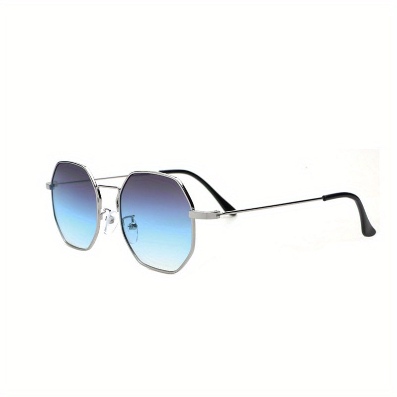 Men's Vintage Metal Square Frame Sunglasses Holiday Vacation