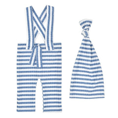 Baby Stripe Romper & Hat Set for Newborn Photography Props