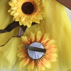 2pcs Newborn Baby Sunflower Tutu Bow Skirt Toddler Baby Girls Costume