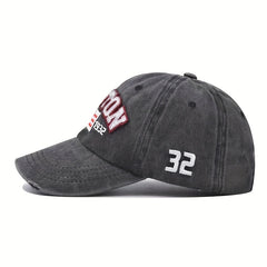 USA Flag Embroidered Baseball Cap Vintage Peaked Sun Hat