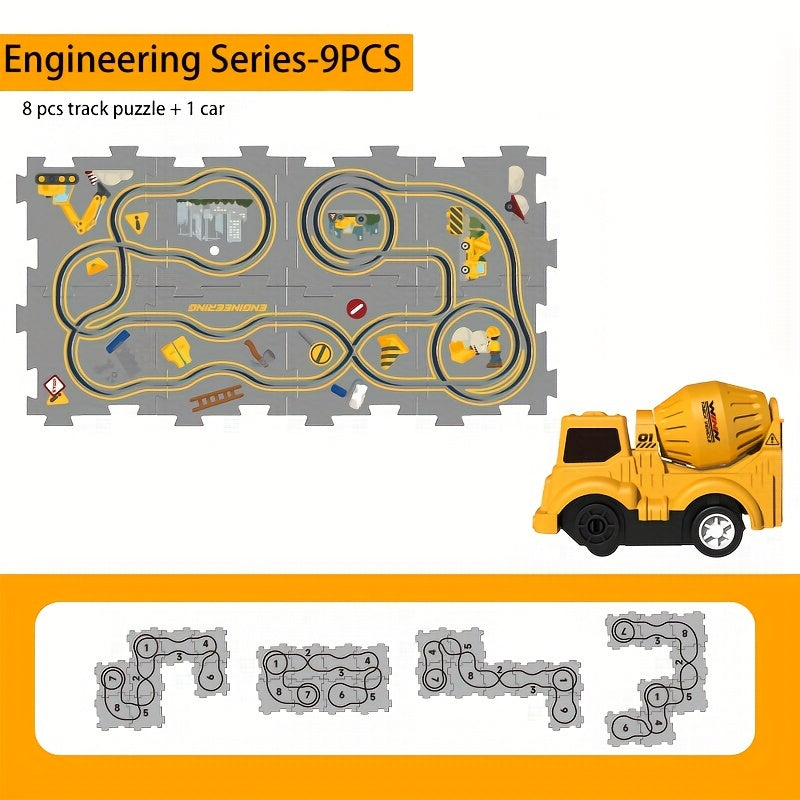 Children's Engineering Rail Cars Puzzle