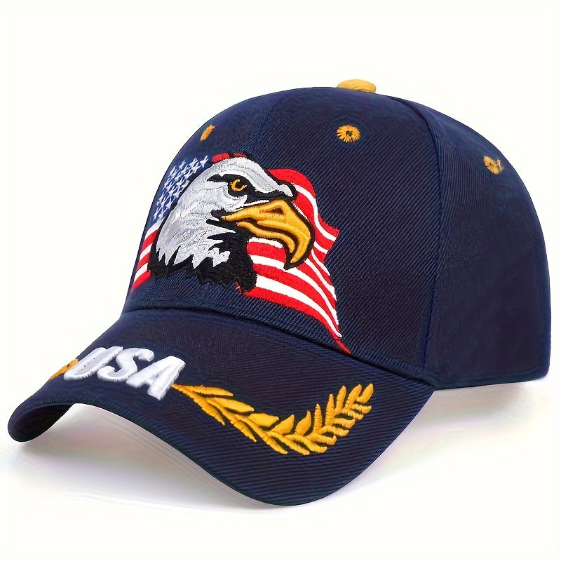 Men's Eagle Flag Embroidered Baseball Cap Camouflage Sun Hat