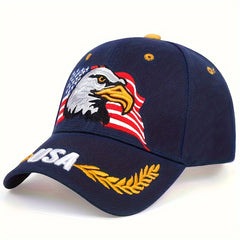 Men's Eagle Flag Embroidered Baseball Cap Camouflage Sun Hat