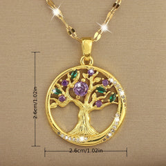 Girl's Celtic Tree Of Life Pendant Necklace - Birthday Gift