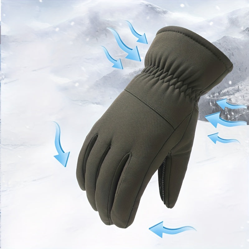 Winter Skiing Gloves Men Women Coldproof Thickened Cycling Gloves