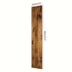 1pc Wood Grain Floor Stickers High Definition Printing Peelable Stickers