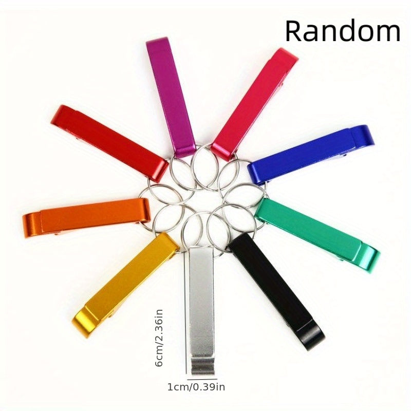 5pcs Portable Keychain Beer Bottle Opener Randomized