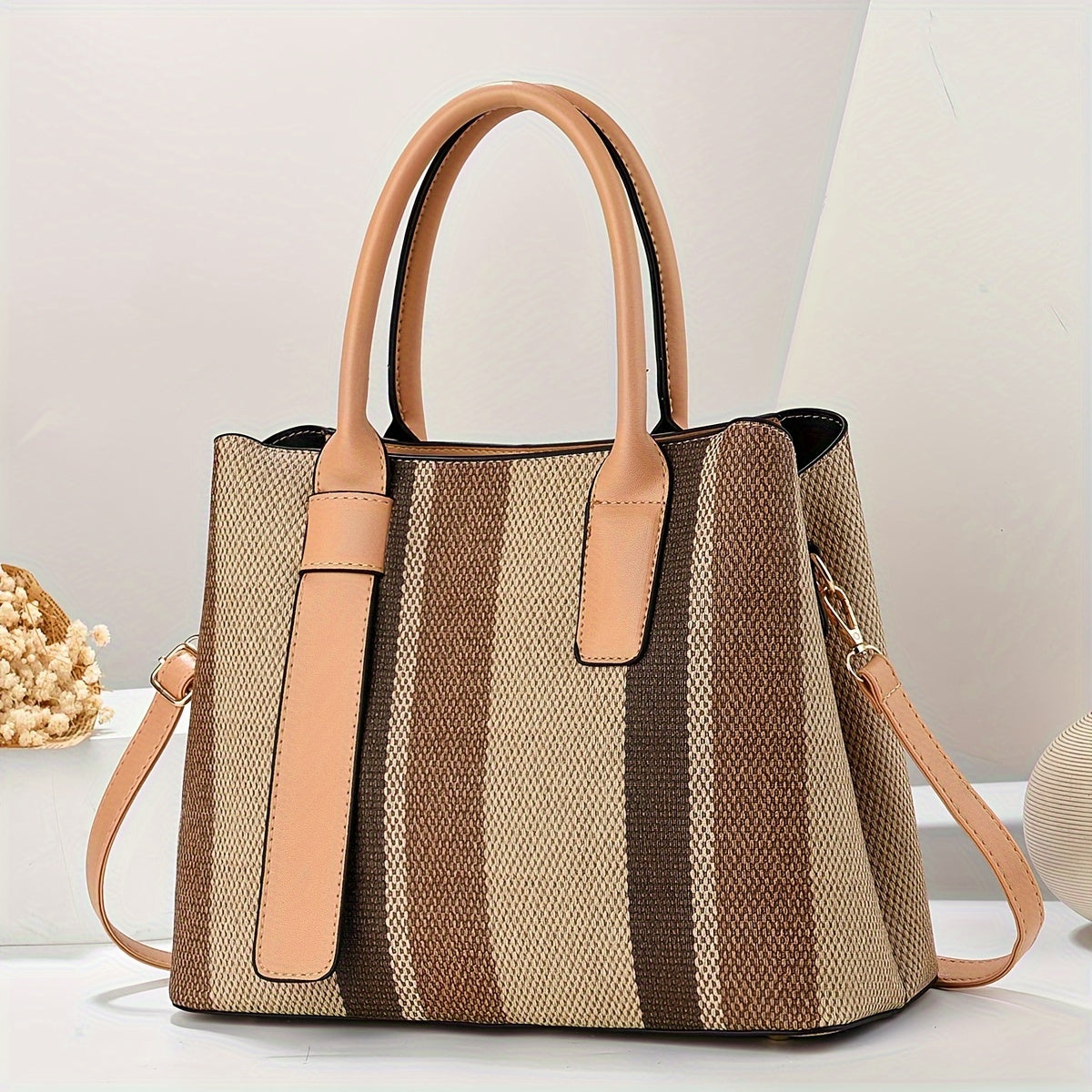 Stylish Large Capacity Briefcase with Matching Style