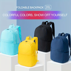 Lightweight Solid Backpack Casual Rucksack Travel Storage Bag