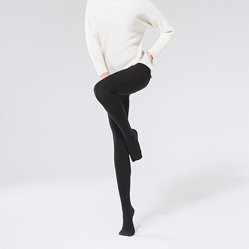  Tummy Control High Waisted Footed Tights