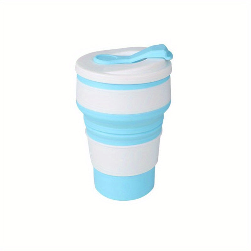 350ml Silicone Water Bottle for Hot Cold Drinks, Collapsible Portable