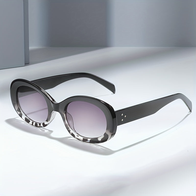 Men's Oval Frame Sunglasses UV Protection Outdoor Sports Glasses
