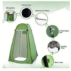 Portable Privacy Shower Tent Camping Toilet Changing Room with Window