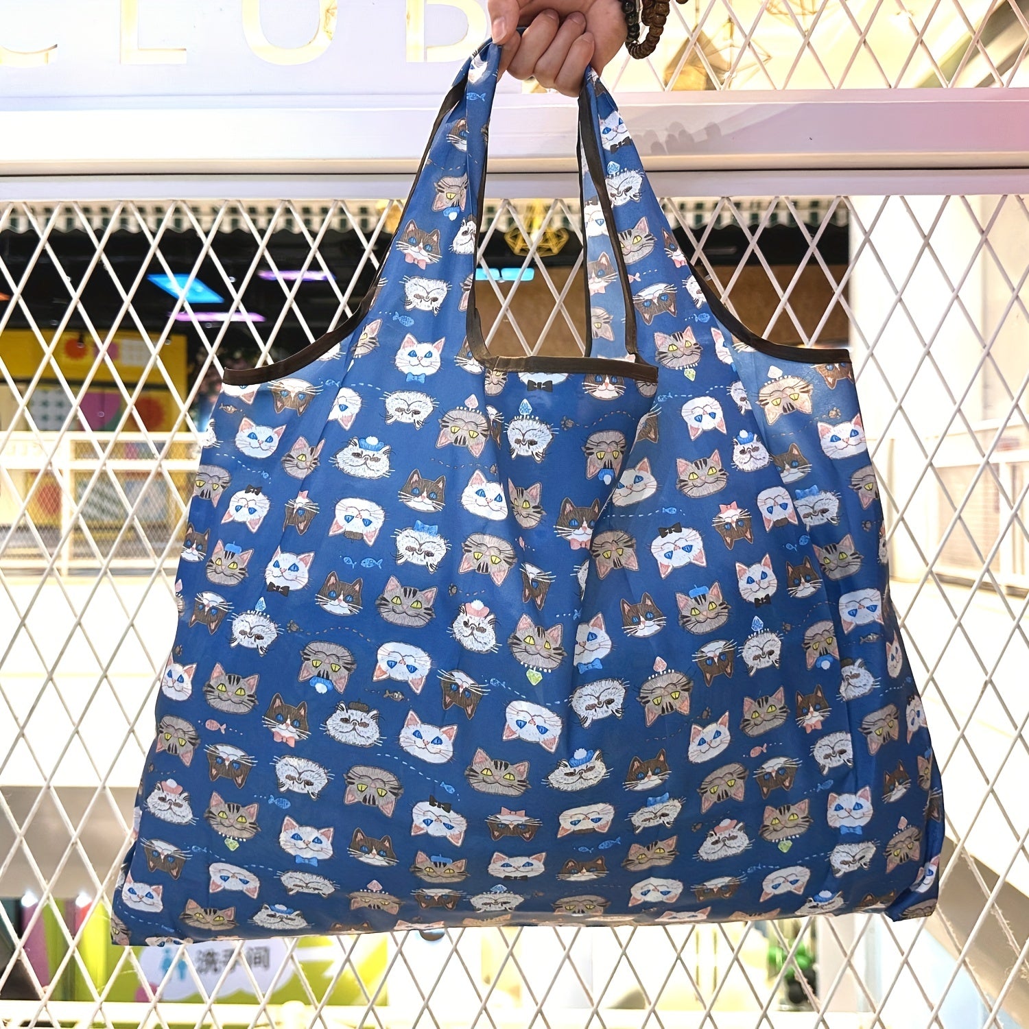 Foldable Eco Friendly Nylon Grocery Bags Reusable Waterproof Shopping Bag