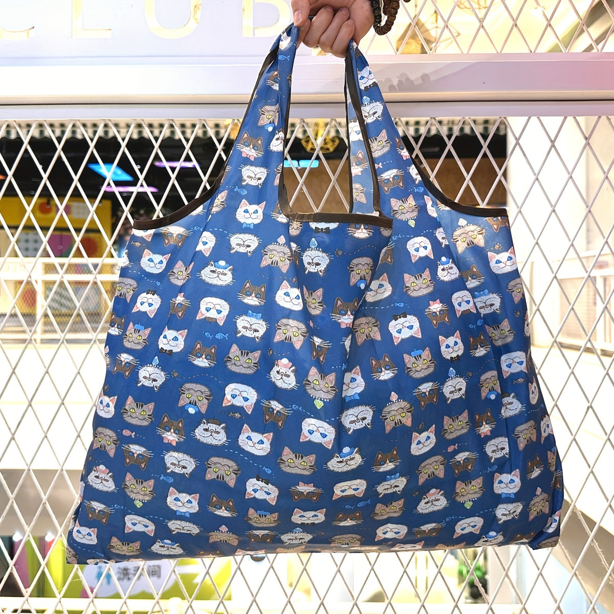 Foldable Eco Friendly Nylon Grocery Bags Reusable Waterproof Shopping Bag