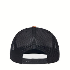 Unisex Breathable Adjustable Baseball Cap With Letter Embroidery