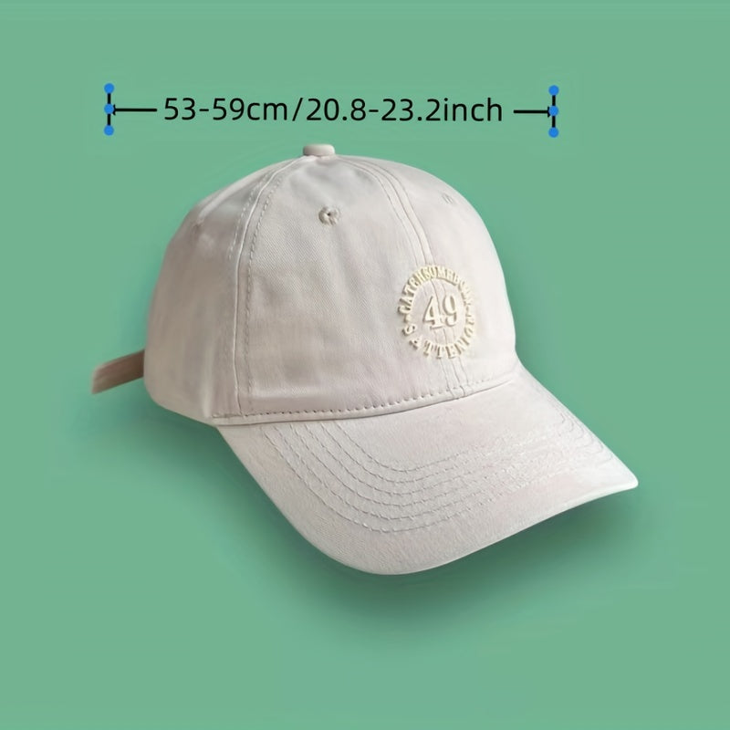 Solid Patch Baseball Cap Sunscreen Dad Hats Casual Dad Hats