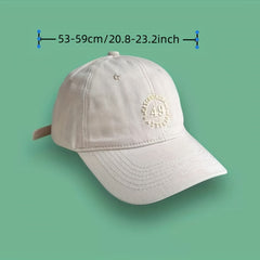Solid Patch Baseball Cap Sunscreen Dad Hats Casual Dad Hats