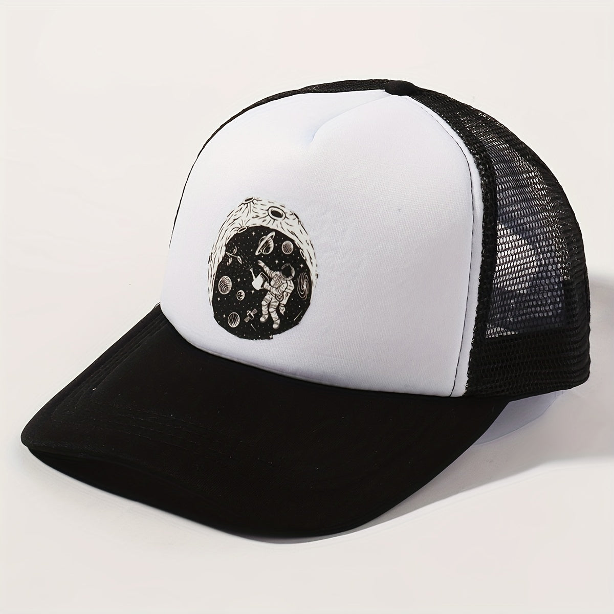 Astronaut Planet Trucker Hat Baseball Cap Sunshade Dad Hat