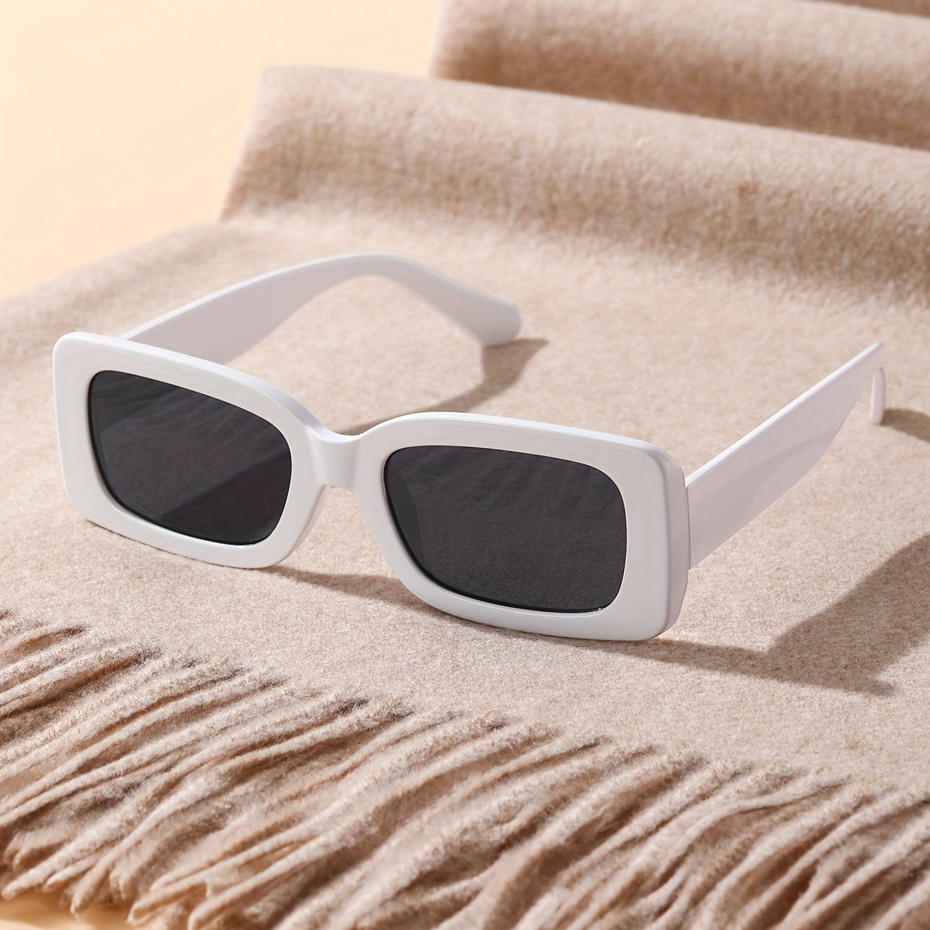 Square Frame Sunglasses Vintage Wrap Around Glasses UV400
