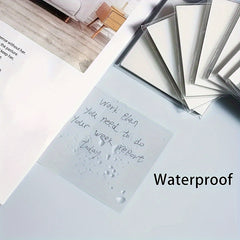 100 Sheets Transparent Sticky Notes for Notebooks Diaries School Office Supplies