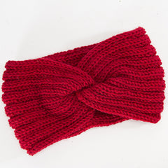 Women's Knitted Knot Headband Winter Twist Thermal Cold Weather Hair Accessory