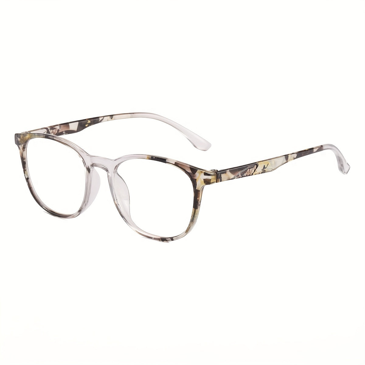 Clear Lens Jelly Round Frame Glasses