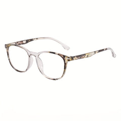 Clear Lens Jelly Round Frame Glasses
