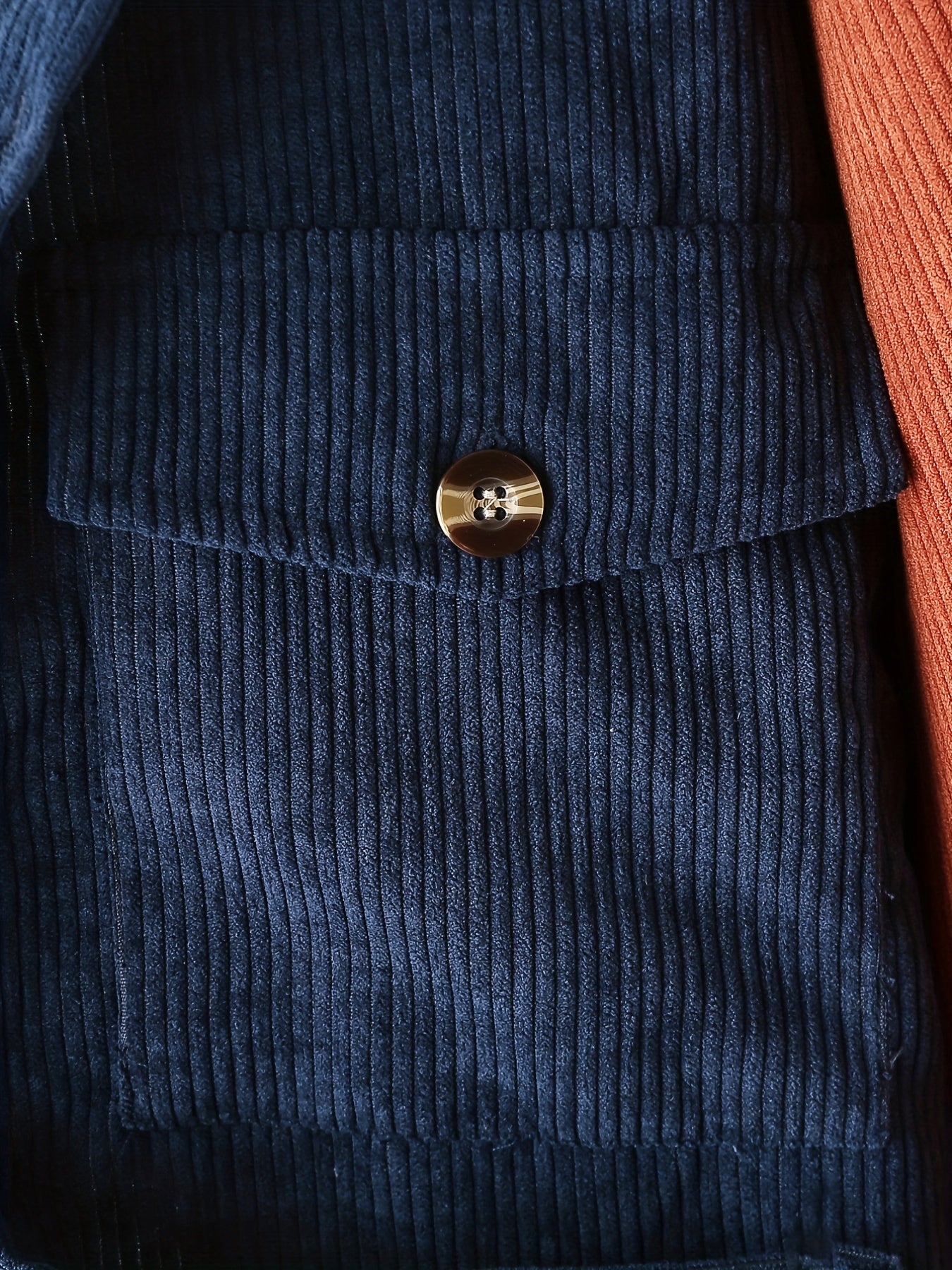 Boy's Clash Corduroy Shirt & Pants Set for Spring Fall