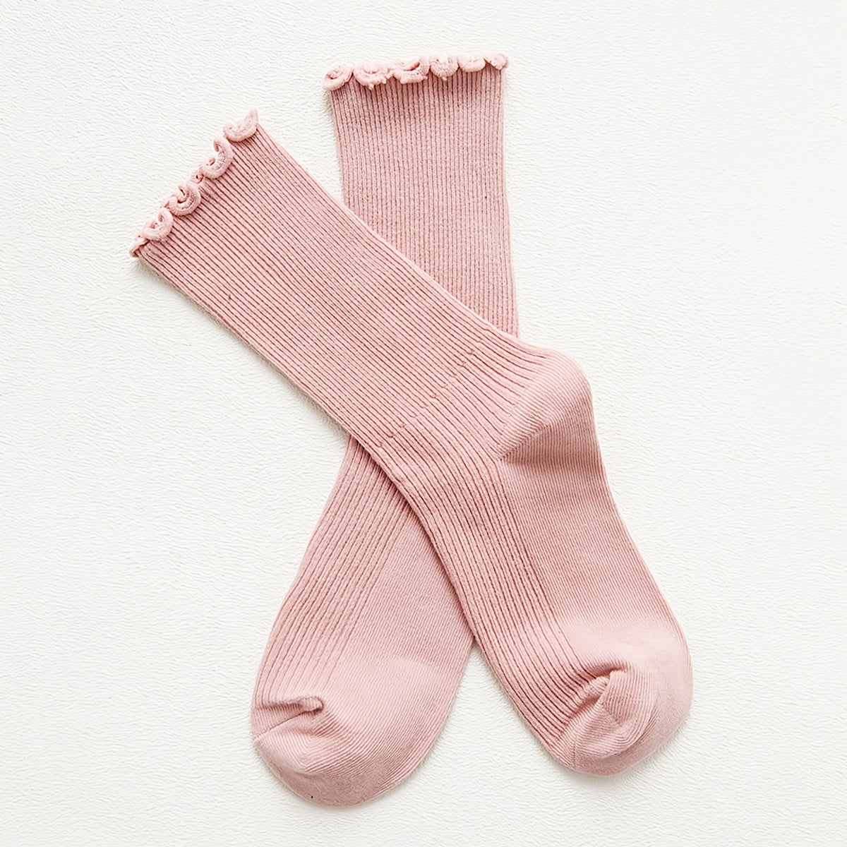Frilled Mid Tube Socks Women's Stockings & Hosiery