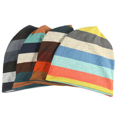Men's Rainbow Turban Headband Chemo Cap Soft Beanie