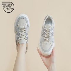 Women's Colorblock Platform Sneakers Low Top Shoes