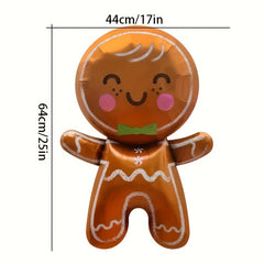 Christmas Gingerbread Man Balloon Winter Theme Party Decoration