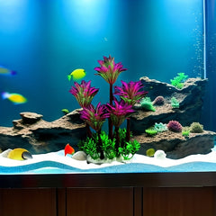 Aquarium Coconut Tree Simulation Aquatic Plants Decoration